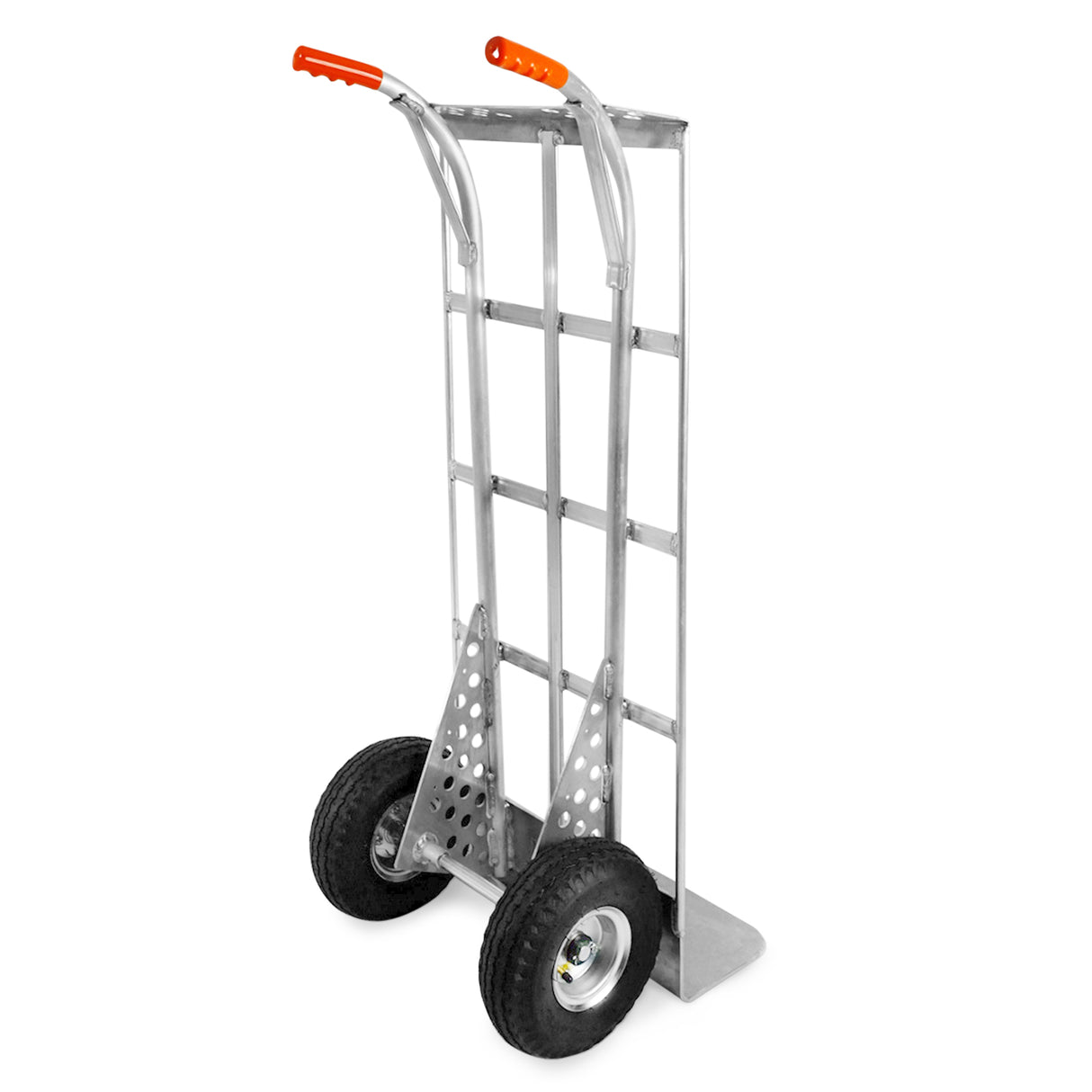 Vue arrière du diable DG-600 avec structure en aluminium soudée