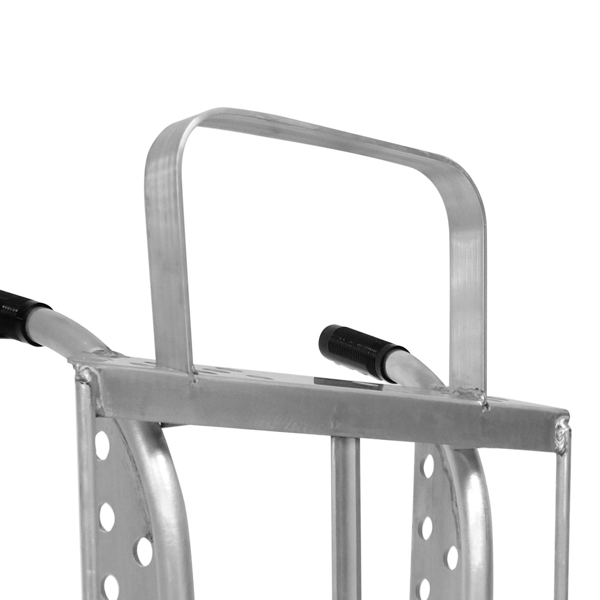 Extension de diable industriel Dollygo installée augmentant la hauteur à 53 pouces