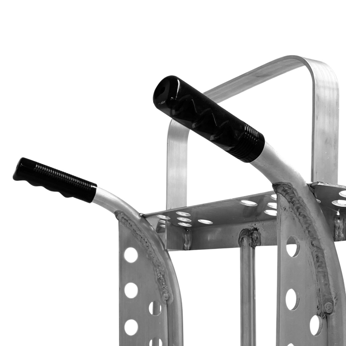 Poignées noires installées sur diable Dollygo