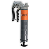 Pistolet à graisse à poignée pistolet usage intensif – Compatible cartouche 14 oz – Inclus boyau 18 po et coupleur 4 mâchoires